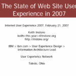 IUE panel on the state of the web UX